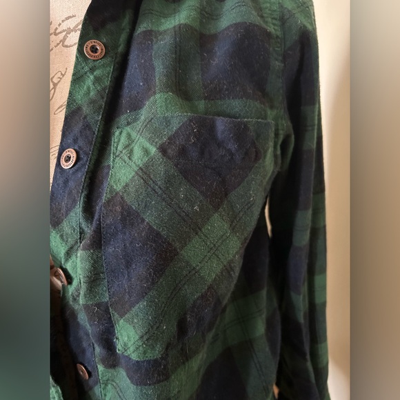 O’Neill Green and Blue Plaid Shirt - Picture 3 of 16